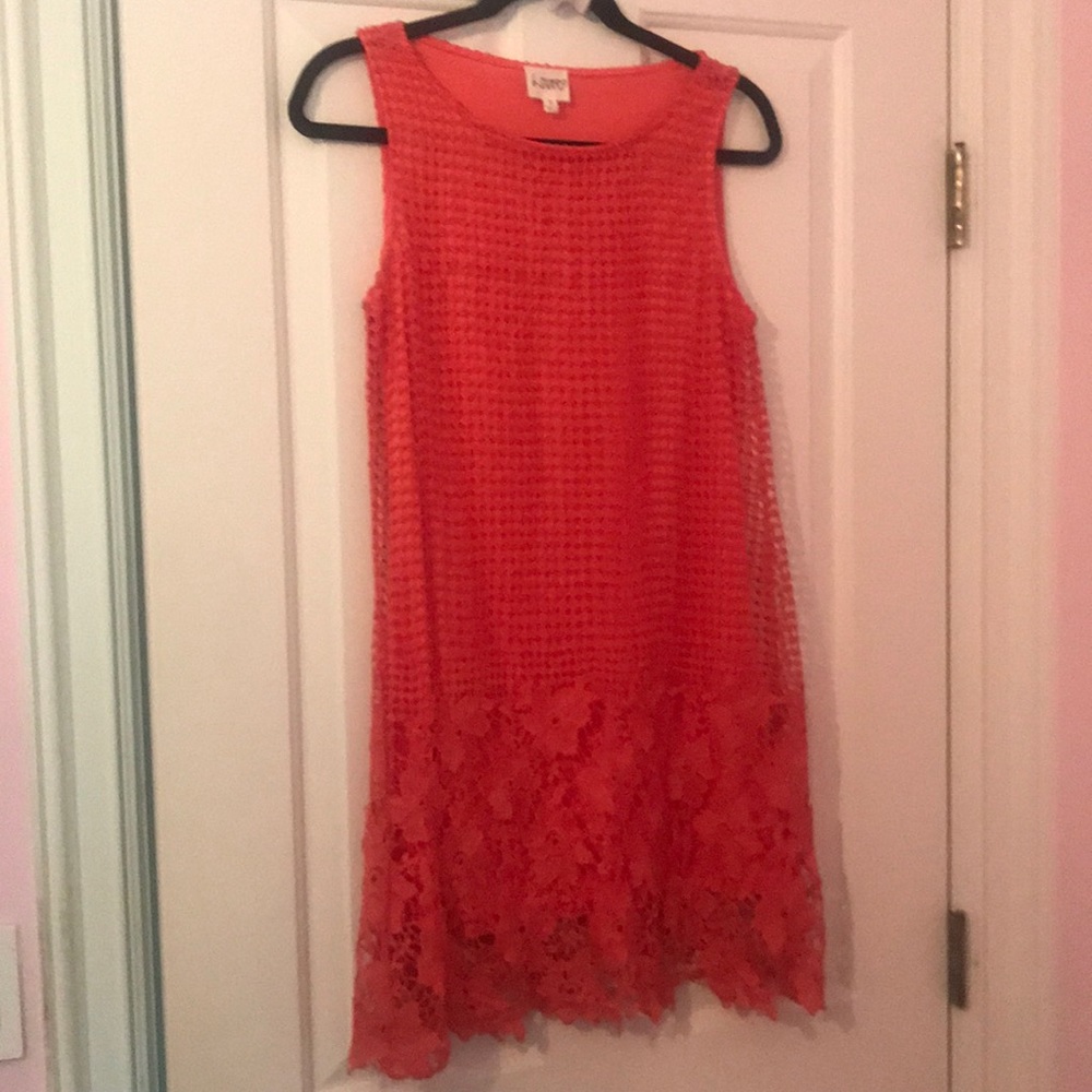 Coral detailed dress!